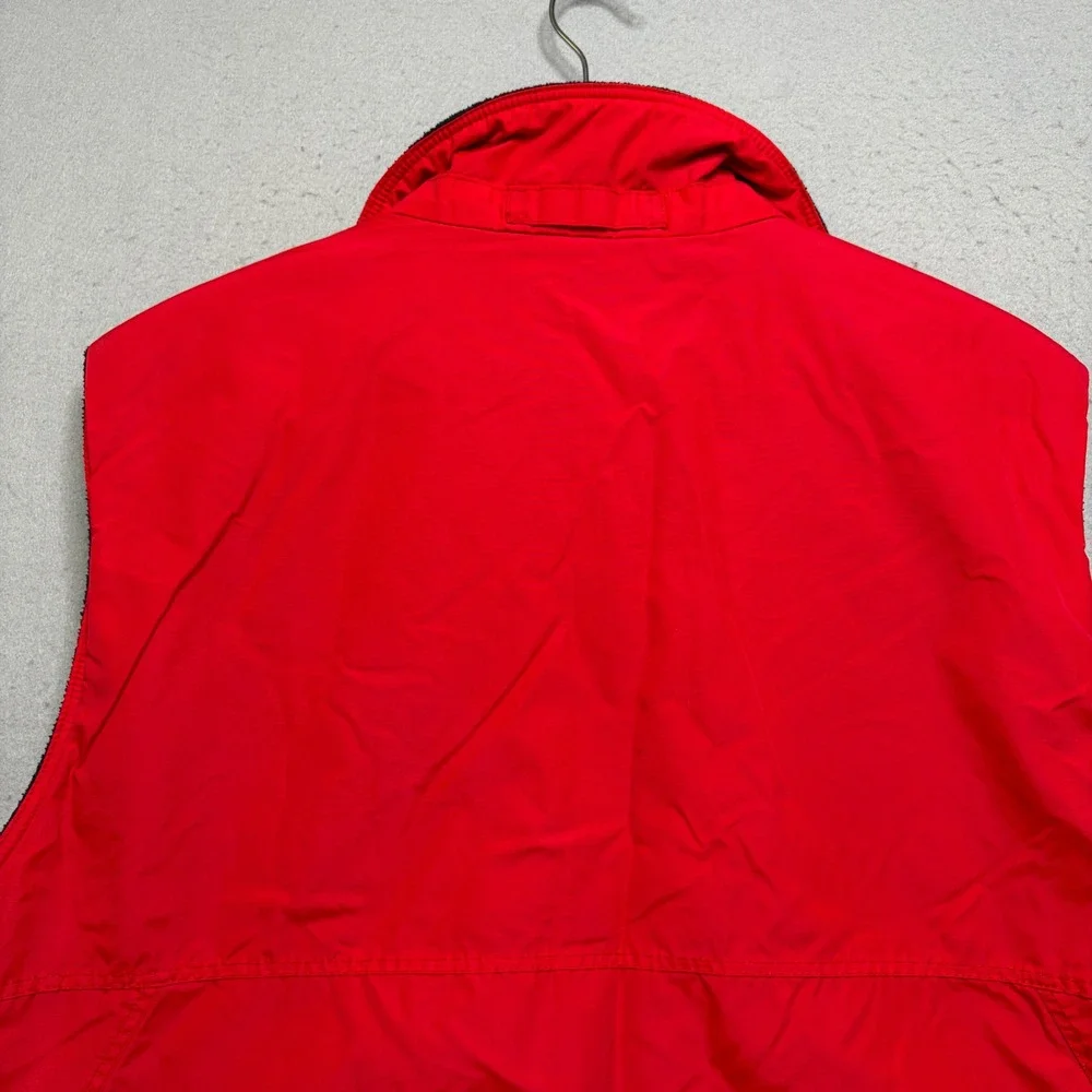 Patagonia Shelled Synchilla Vest Mens L Red 28501 Vintage 90s Fleece Lined USA
